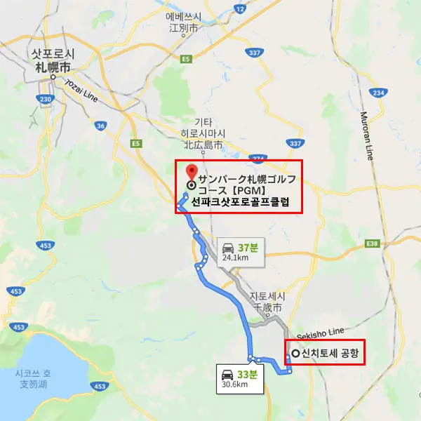 선파크삿포로 골프코스 상세 안내 4